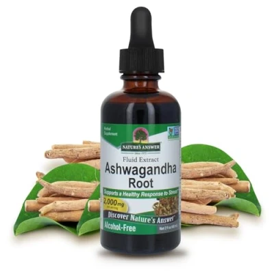 Image of Nature&#039;s Answer Alcohol Free Ashwagandha Root, 2 Fluid Ounces