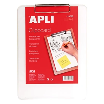 Image of APLI 13780 Transparent Plastic Block Holder 210 x 297 mm