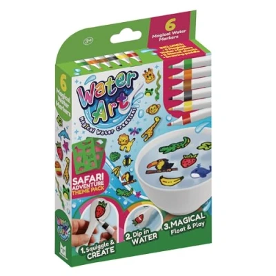 Image of Water Art X WA1003S Themed 6 Pen Pack Safari Adventure,