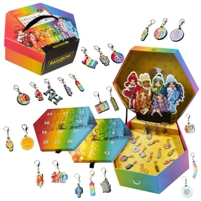 Image of Rainbow High Advent Calendar 2024 for Girls Charm Bracelet Jewellery