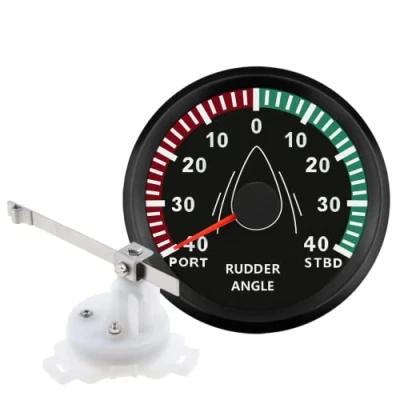 Image of ELING Universal Rudder Angle Gauge Indicator Kit 0 190ohm With Sensor Backlight 85mm 12V/24V