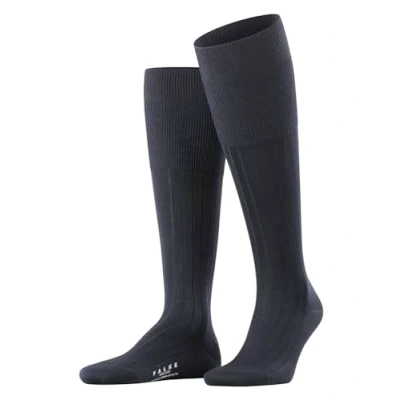 Image of 1 Pair Dark Navy Milano 97% Cotton Knee High Socks Men&#039;s 7 8 Mens Falke
