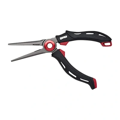Image of Rapala RCD Magnetic Pliers, 18 cm Length, Black/Red