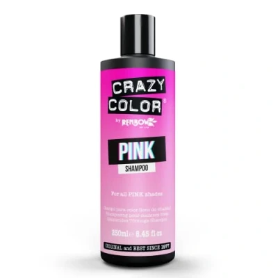 Image of Crazy Color Pink Shampoo for Hair Maintain, Refresh and Protect Hot Pink, Magenta, Pastel Pink. Vegan, Cruelty &amp; Sulphate Free, 250ml
