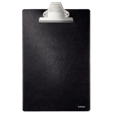 Image of Esselte A4 Heavy Duty Clipboard, Rigid Plastic, Black