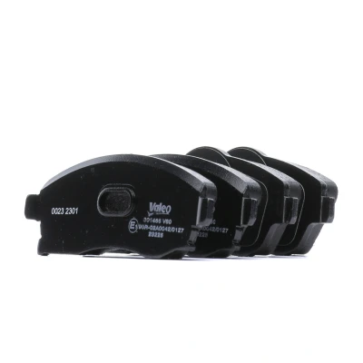 Image of 9200108, 93172261, 93176114, 93184269, 95519746 Brake pad set VALEO 301456 FIRST Front Axle excl. wear warning contact with anti squeak plate