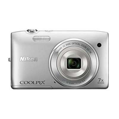 Image of Nikon COOLPIX S3500 Compact Digital Camera 20.1 Megapixels 7 x Zoom Silver (Renewed)