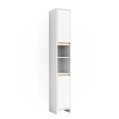 Image of Vicco Bathroom cabinet Emma, White/Sonoma, 30 x 190 cm