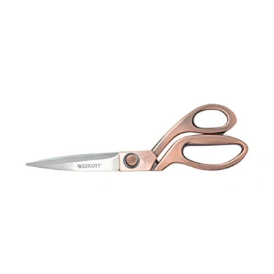 Image of Westcott E 16459 00 Vintage Scissors, 9 cm Stainless Steel Blades, Copper Handle, 8&quot;