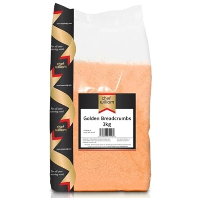 Image of Chef William GOLDEN Breadcrumbs 3kg (One Pack, 3000, gram)