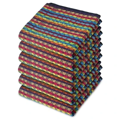 Image of Emma Barclay Tea Towels for Kitchen Packs of 6 100% Cotton Terry Multicoloured Home Household Essentials Dish Cloths Utility Design Pack