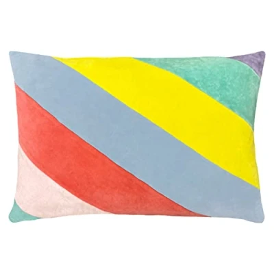 Image of furn. Della Cushion Cover, Cotton, Pastels