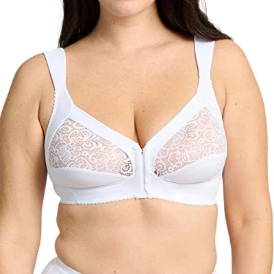 Image of Sans complexe Women&#039;s Clara Soutien Gorge Classique Armature Non Wired Bra, White (Blanc GCC), 36C (Size: 95/110C)