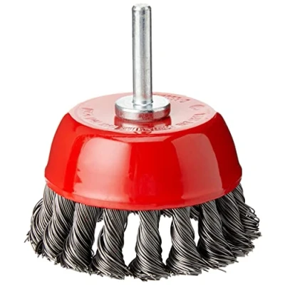 Image of Silverline Rotary Steel Twist Knot Cup Brush 75mm