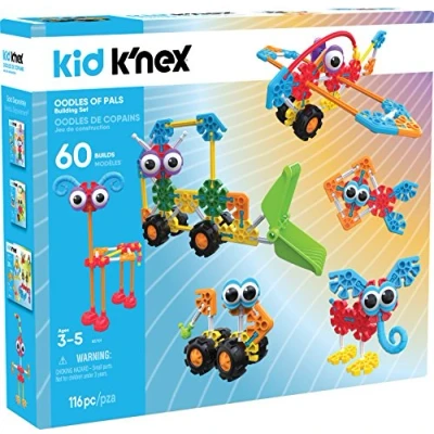 Image of Kid K&#039;NEX Oodles of Pals Building Set 60 Model Kids Craft with 116 Pieces, Educational Toys for Kids, Fun Boys and Girls, Construction Ages 3+ Basic 85701