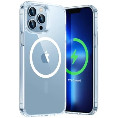 Image of ESR for iPhone 13 Pro Case, MagSafe Phone Case Compatible with Pro, Magnetic Wireless Charging, Reinforced Drop Protection, Scratch Resistant Back, Classic Series, Clear