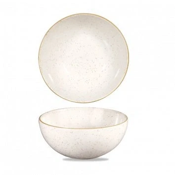 Image of 6x Churchill Stonecast Barley White Noodle Bowl 102cl