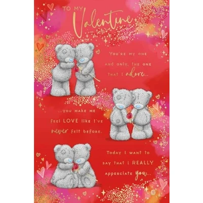 Image of Me To You Bear My Valentine Verse Valentine&#039;s Day Card