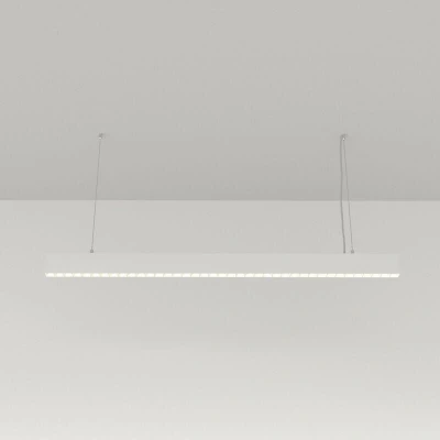 Image of Maytoni Points Bar Pendant Ceiling Light White Integrated LED 4000K