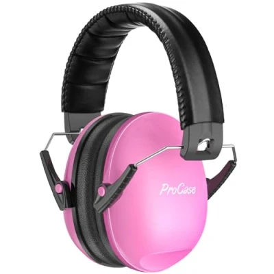 Image of ProCase Kids Ear Defenders, NRR 21dB Hearing Protection Earmuffs for Toddler Children, Noise Cancelling Headphones Sound Blocking Muffs Autism Pink