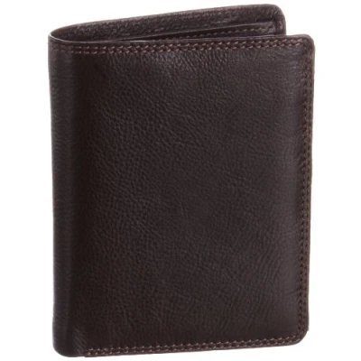 Image of Visconti Men&#039;s Brixton Leather Wallet Chocolate HT11