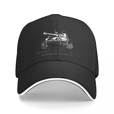 Image of TeysHa Baseball Cap Hiphop Sun Hat Tiger Tank Mark Men Design Hip Hop Hats Stylish Kpop Caps Snapback Birthday Gifts
