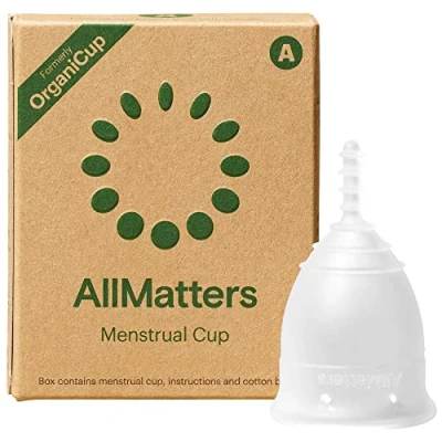 Image of AllMatters Menstrual Cup (Formerly OrganiCup) Size A, for Those Who Haven’t Given Birth Vaginally. Award Winning Period