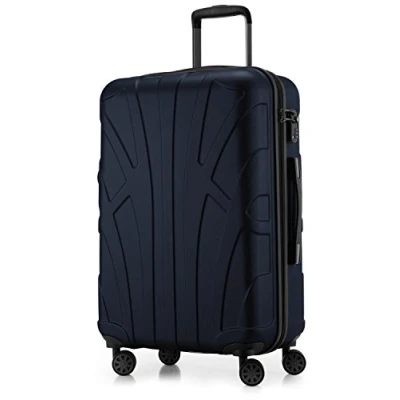 Image of SUITLINE Hardshell Suitcase, Travel Luggage, TSA, 66 cm, Approx. 58 liters, 100% ABS mat, Aqua Green