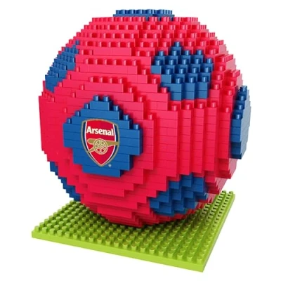 Image of FOCO Officially Licensed Arsenal FC BRXLZ Bricks 3D Football Construction Building Set