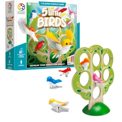 Image of 5 Little Birds, Puzzle Game with 60 Challenges, Ages 5+