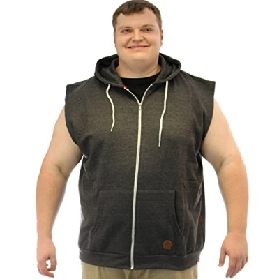 Image of Duke Men&#039;s D555 Blake Sleeveless Hoody Gray 5XL