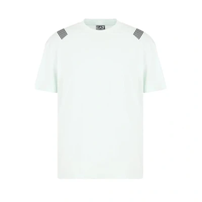 Image of EA7 Emporio Armani Print Tshirt, Men&#039;s, Size: Large, Pale blue