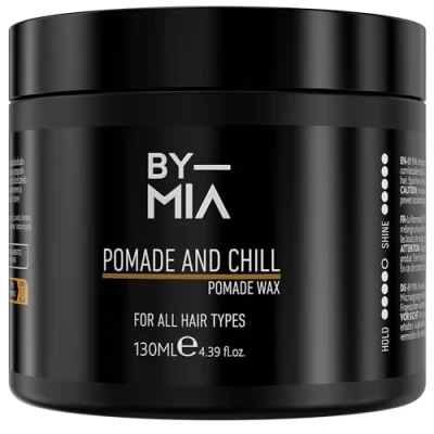 Image of BY MIA Pomade And Chill Wax 130 ml Hair High Shine Finish Flexible Hold For Men &amp; Women