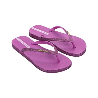 Image of Ipanema Women&#039;s Maxi Glow FEM, Lilac Glitter Pink, 3.5 UK