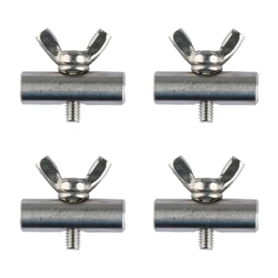 Image of GroveEss 4pcs Stainless Steel Awning Rail Stoppers,Durable Metal Campervan Stoppers,8mm Camping Awnings Accessories for Caravan Motorhome Boat Tent