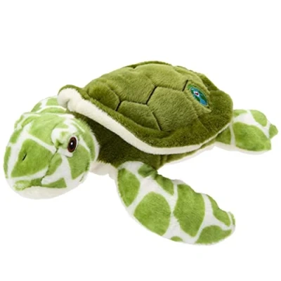Image of VFM Sea Turtle 30cm Eco Friendly Toy Super Soft Cuddly Green &amp; White Marine Ocean Animal Fluffy Plush Made From 100% Recycled Material Your Planet