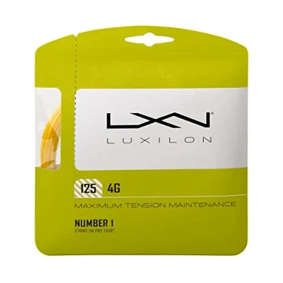 Image of Luxilon Unisex 4g Tennis Racket Racquet Strings, Gold, 12.2 m UK