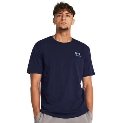 Image of Under Armour Men&#039;s UA Sportstyle Left Chest SS,Sports Shirt for Men, Lightweight and Quick Drying Running Top, T