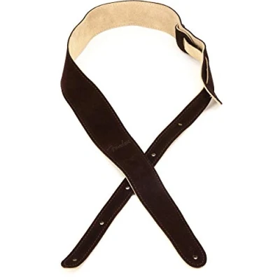 Image of Fender© Reversible Suede Strap 2&quot; Wide Brown &amp; Tan