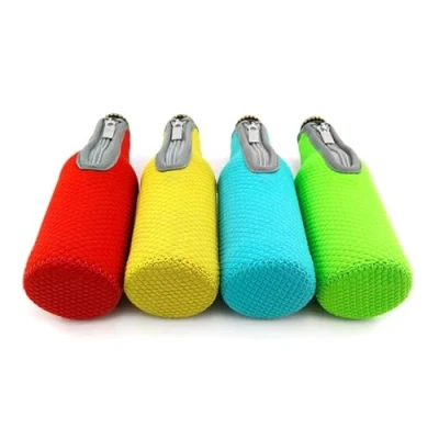 Image of 4 Pack Insulated Neoprene Bottle Zip up Sleeve Covers Drink Coolies Coolers for Beer Alcopops by Lifeswonderful