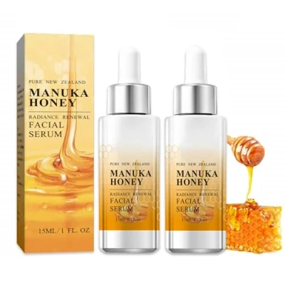 Image of 2 Pcs Manuka Honey Face Serum Soothing Moisturising Deeply Nourishing Anti ageing wrinkle for All Skin Types