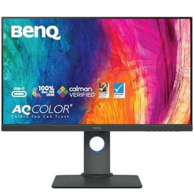 Image of BenQ PD2705Q 27 inch 2K QHD Monitor for Mac, Commercial/Graphics Design, Video Editing, USB C, 100% sRGB/Rec.709, Display Pilot, KVM, Low Blue Light, Flicker Free, IPS, ICCsync, Black