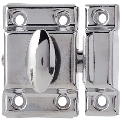 Image of Merriway BH02199 Cupboard Cabinet Turn Catch Latch, Chrome Plated 45mm (1.3/4 inch)