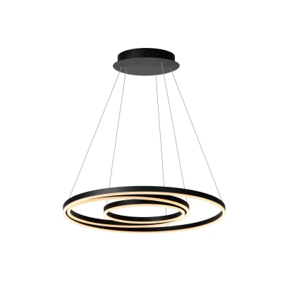 Image of Triniti Modern Pendant Light Ø 80cm LED Dim. 3000K Black