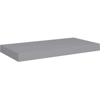 Image of vidaXL Floating Wall Shelf Grey 50x23x3.8 cm MDF