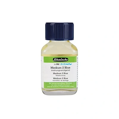 Image of Schmincke NORMA® Blue, 50262025, 60 ml, Medium 2 drying retardant, retarder, for water based oil colours, vegan