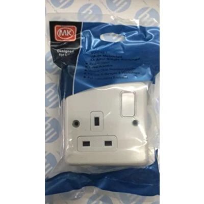 Image of MK Metalclad Double Pole Single Switched Socket Including Box