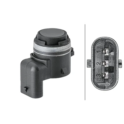 Image of 66209274428, 9274428 Parking Sensors HELLA 6PX 358 141 781 BMW: X3, X1, X6, MINI: Countryman, Hatchback, Convertible