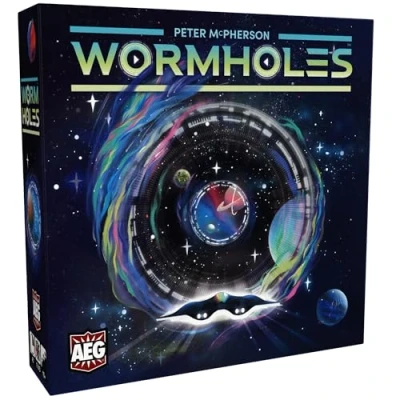 Image of Alderac Entertainment Group (AEG) Wormholes Galactic Board Game, Connect The Galaxy, Deliver Passengers, Ages 14+, 1 5 Players, 45 60 Min