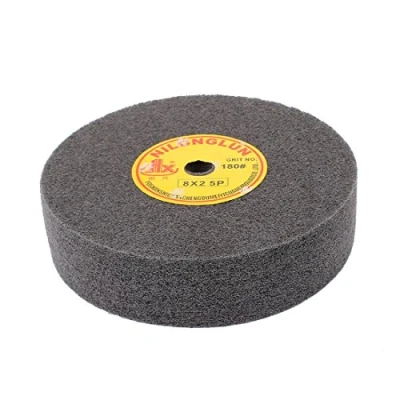 Image of Sourcingmap 8&quot; Dia 2&quot; Thick 5P 180 Grit Nylon Fiber Wheel Abrasive Polishing Buffing Disc Black